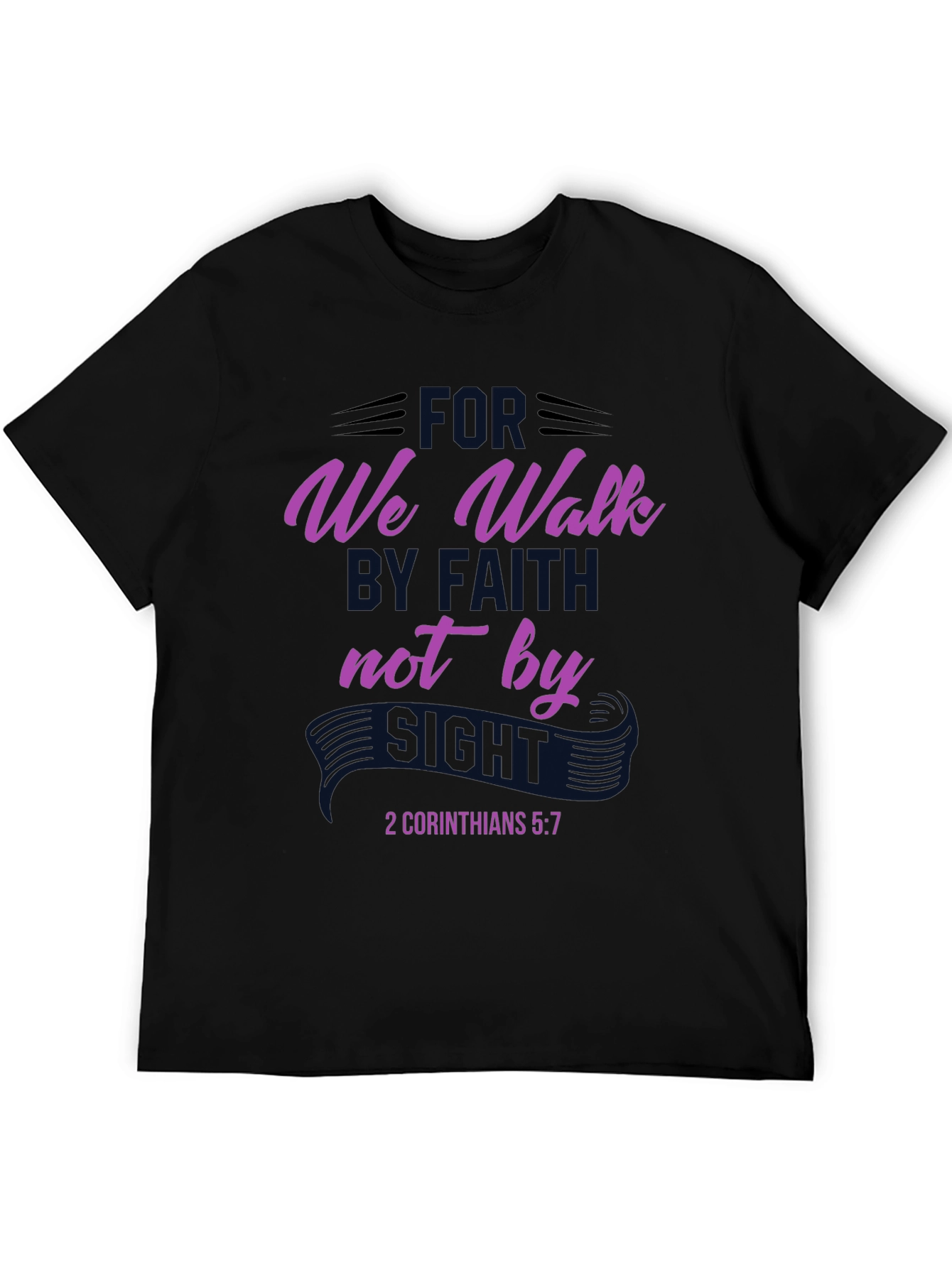 Faithful Walk Tee - 2 Corinthians 5:7 Bible Verse