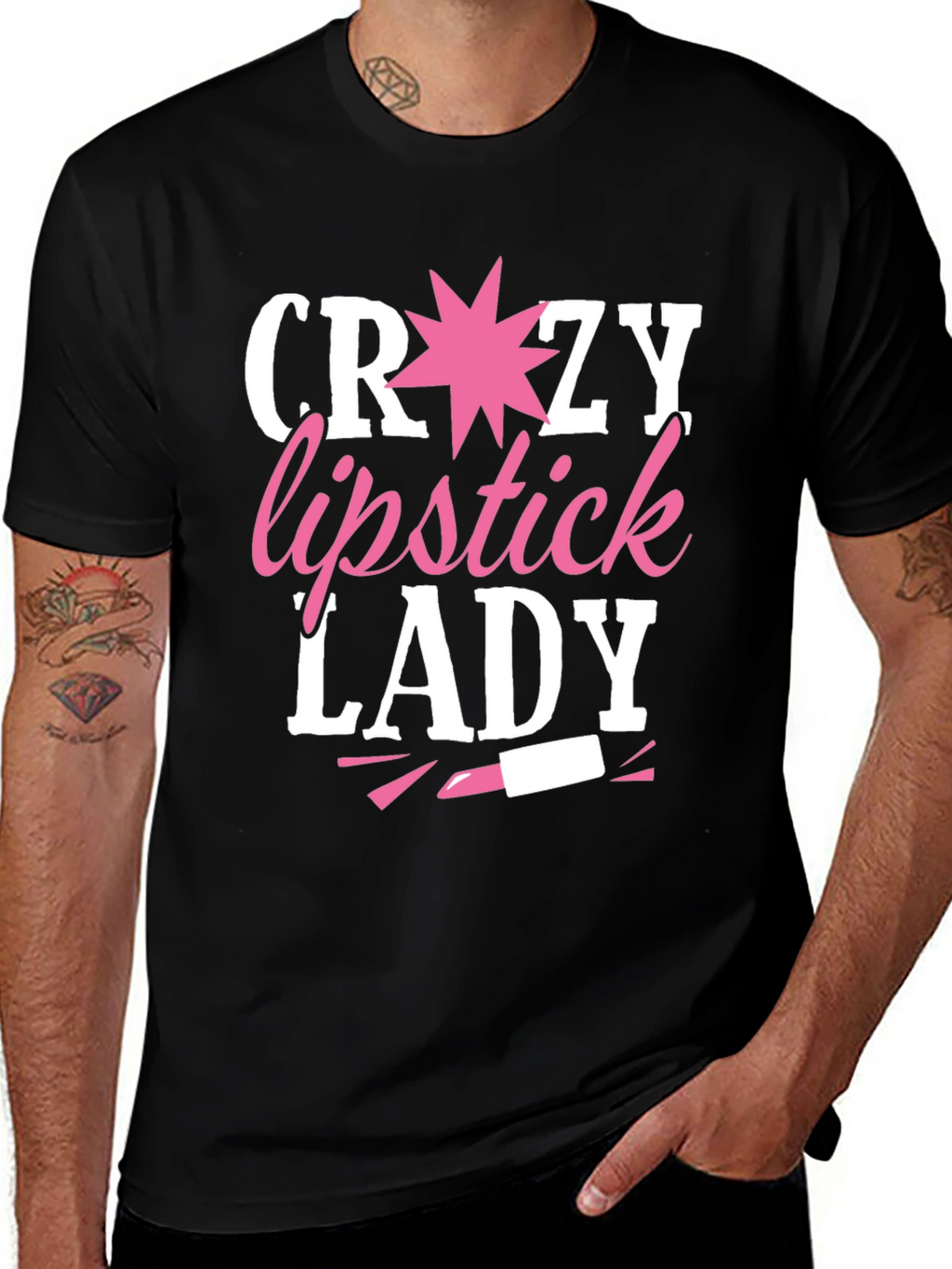 Crazy Lipstick Lady T-Shirt