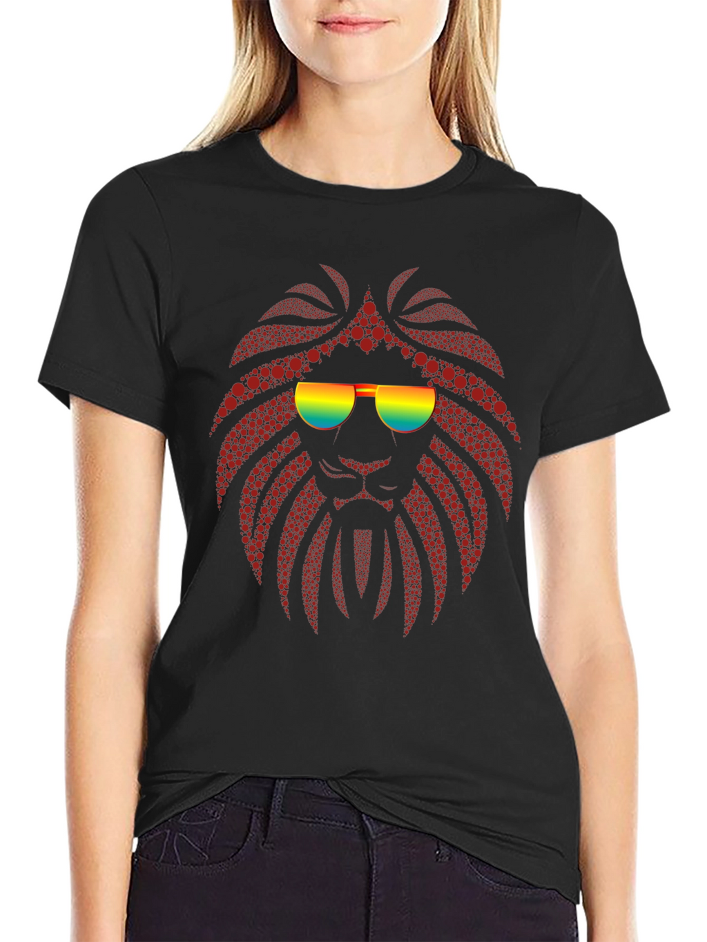Cool Lion Graphic T-Shirt - Black