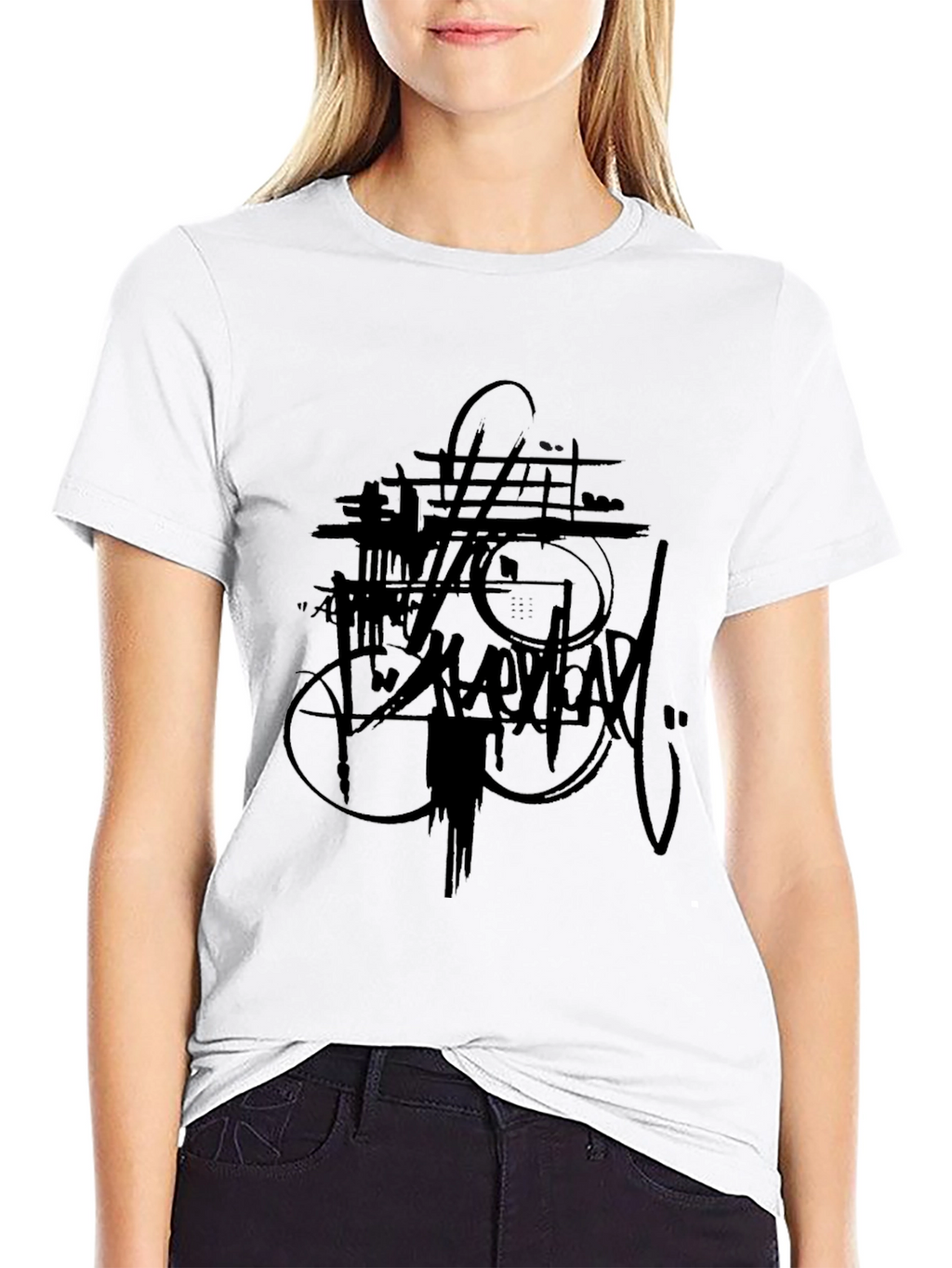 Urban Style Black Graphic Tee