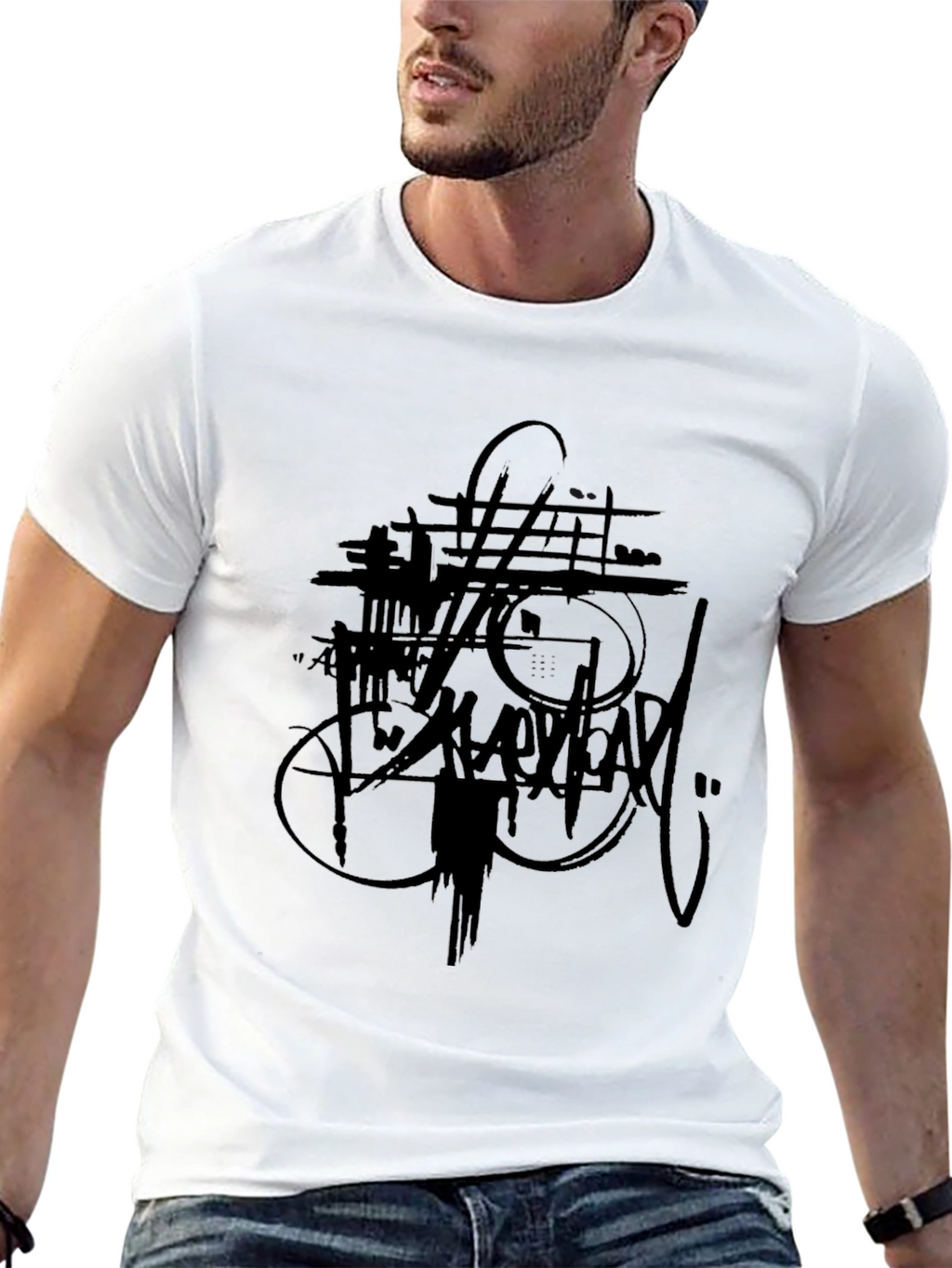 Urban Style Black Graphic Tee