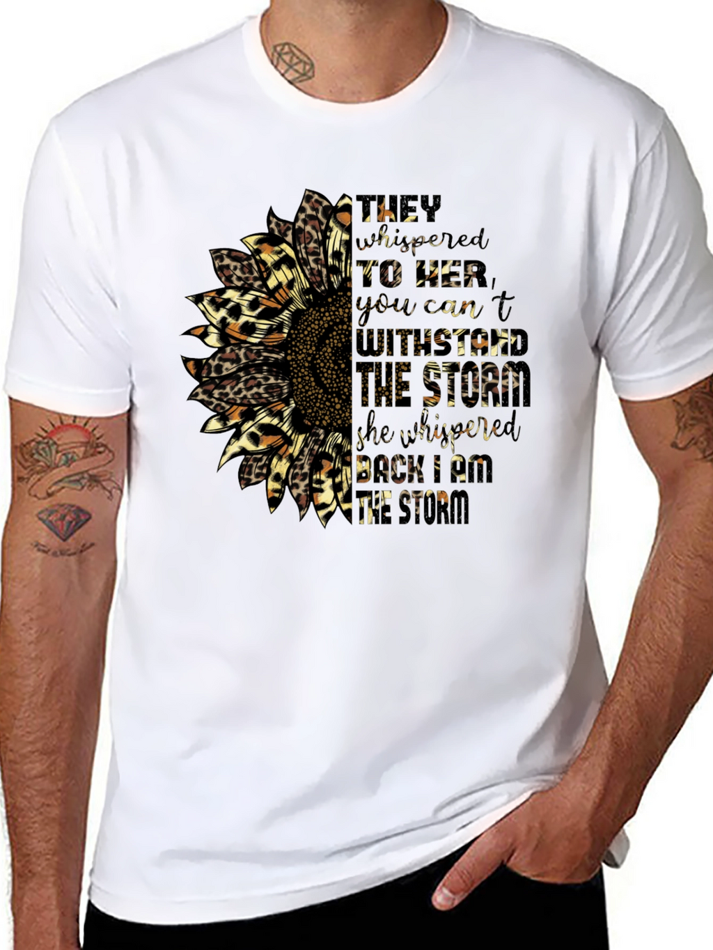 Sunflower Leopard Print Graphic Tee