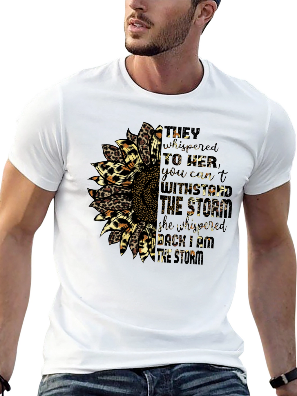 Sunflower Leopard Print Graphic Tee