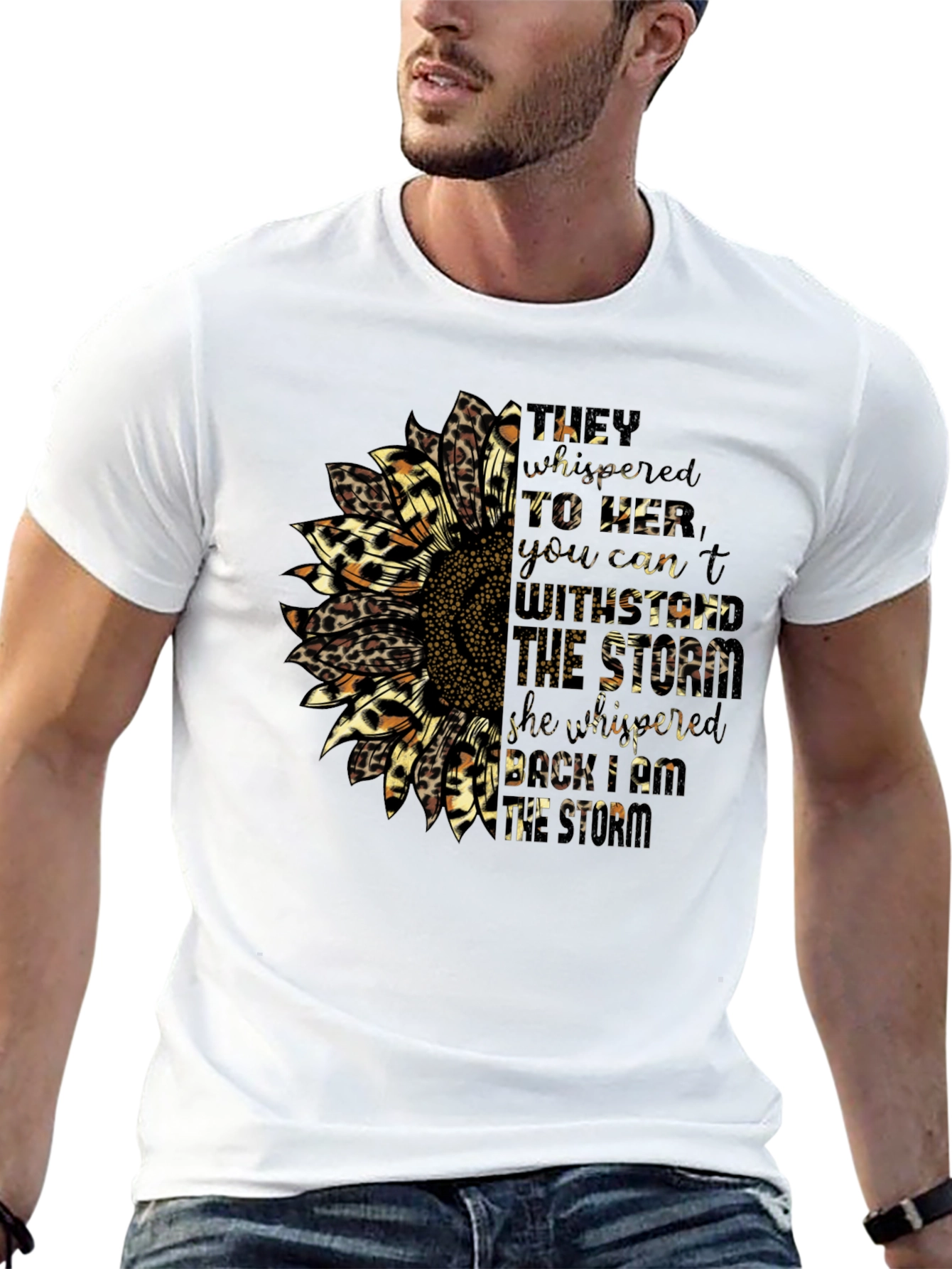 Sunflower Leopard Print Graphic Tee