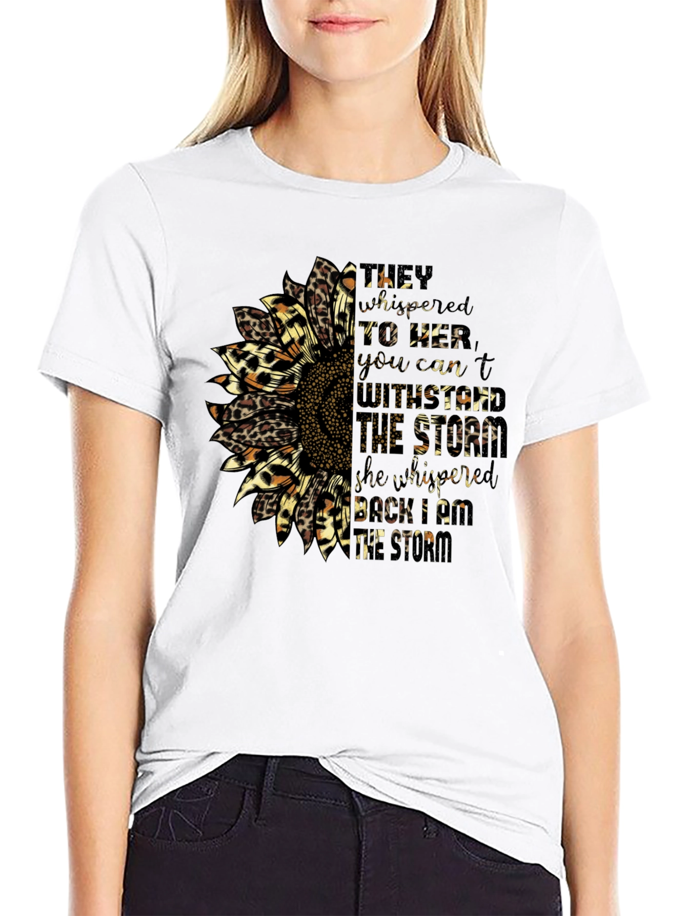 Sunflower Leopard Print Graphic Tee