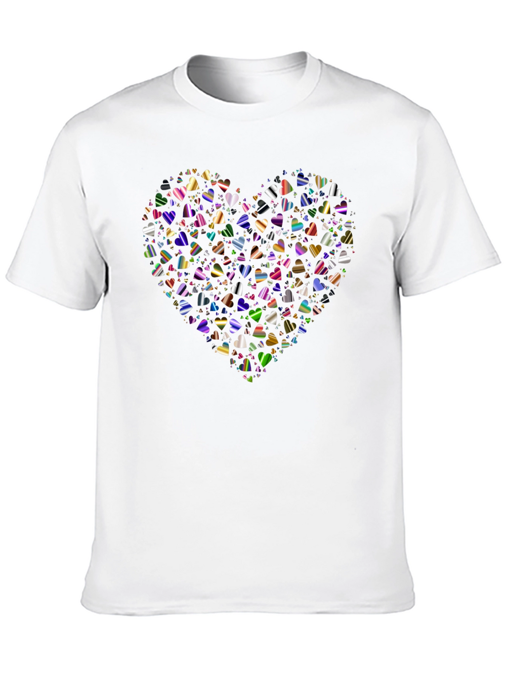 Heart of Hearts Black Graphic T-Shirt