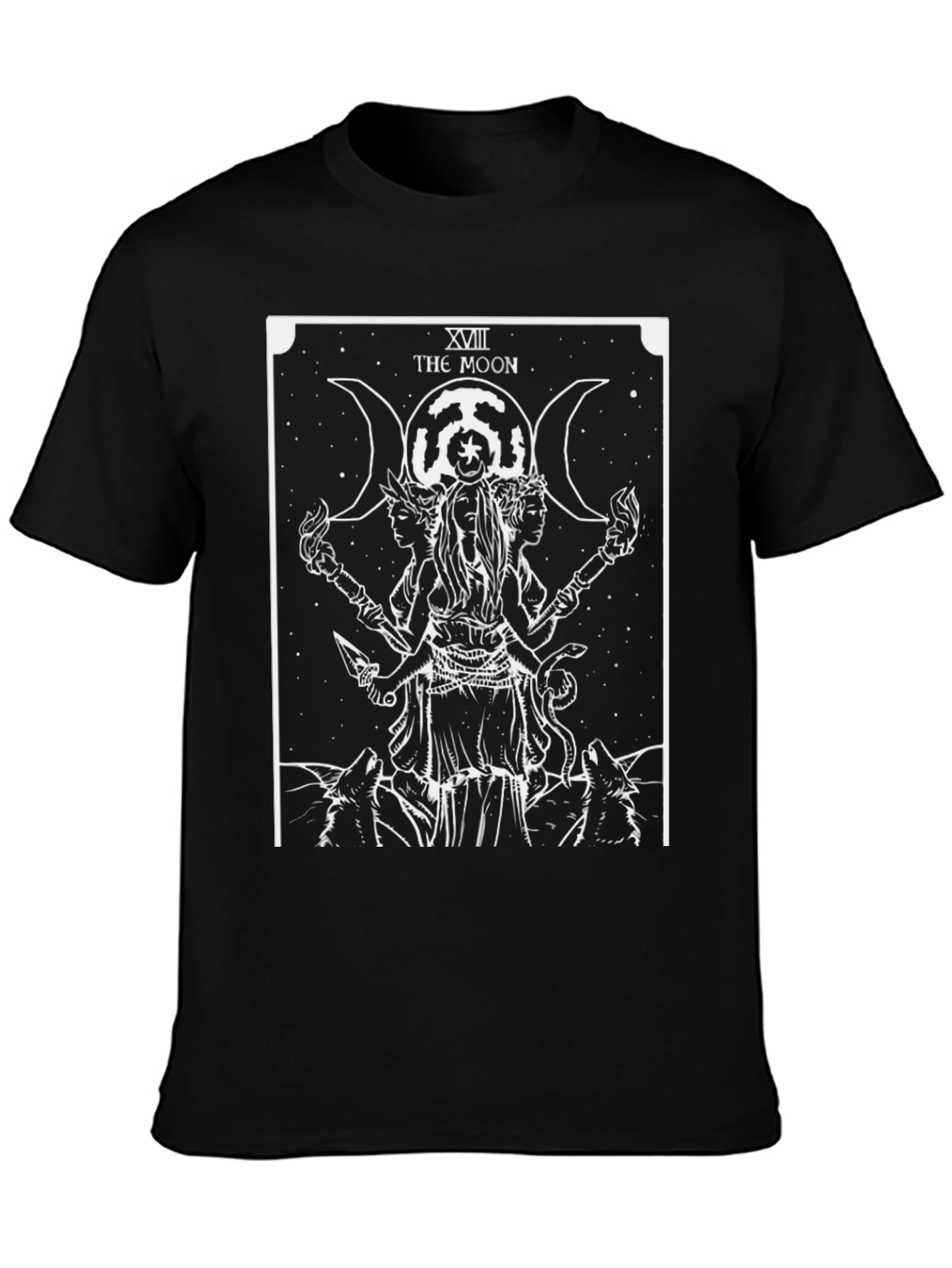 The Moon Tarot Card Graphic T-Shirt