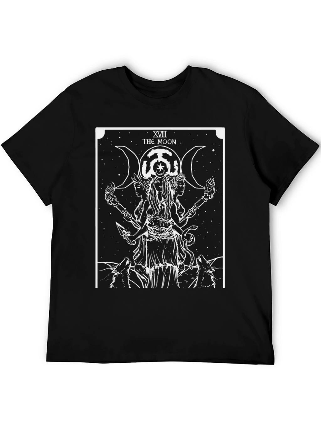 The Moon Tarot Card Graphic T-Shirt