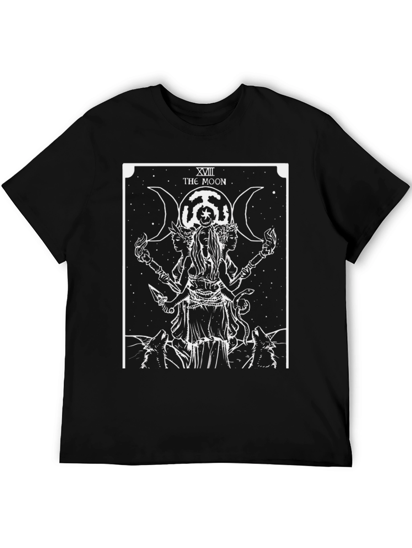The Moon Tarot Card Graphic T-Shirt