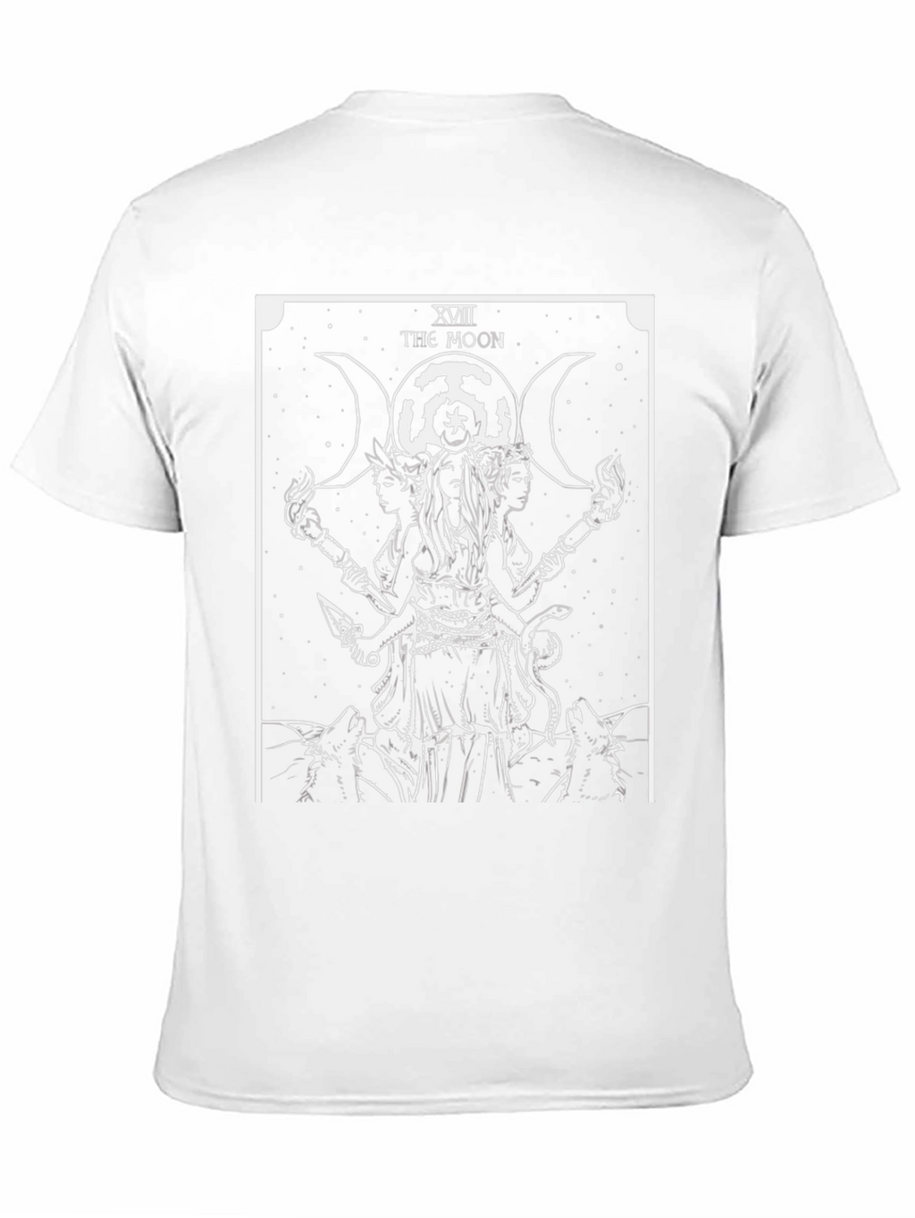 The Moon Tarot Card Graphic T-Shirt
