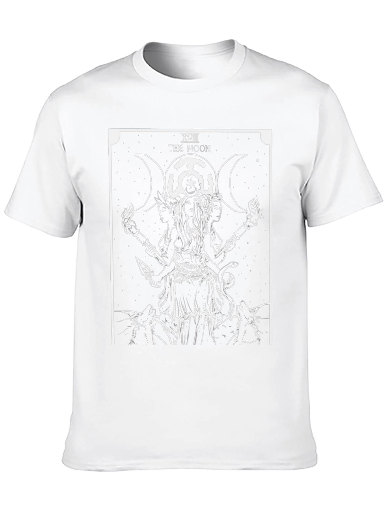 The Moon Tarot Card Graphic T-Shirt