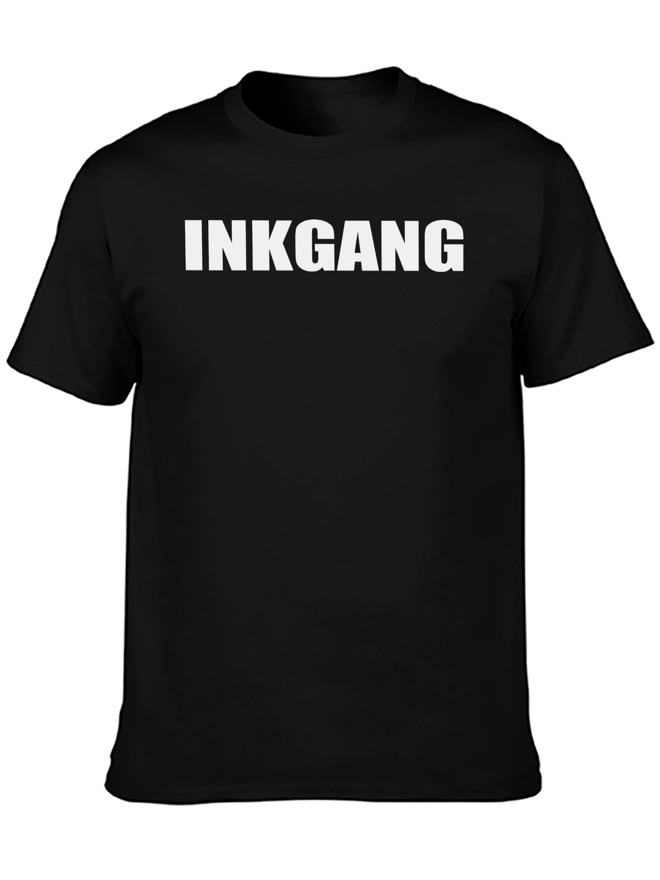 InkGang Black Cotton Tee - Stylish & Comfortable