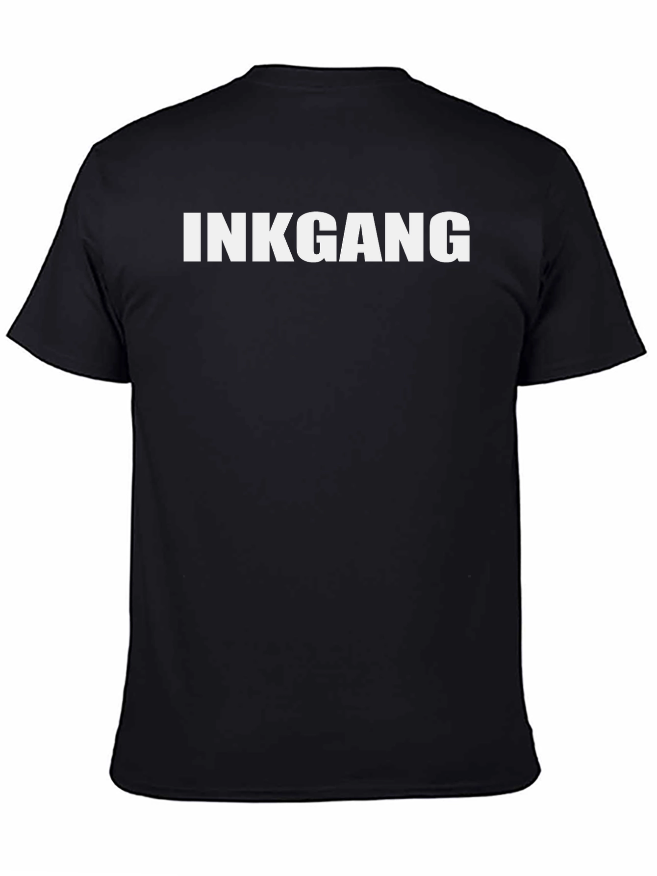InkGang Black Cotton Tee - Stylish & Comfortable