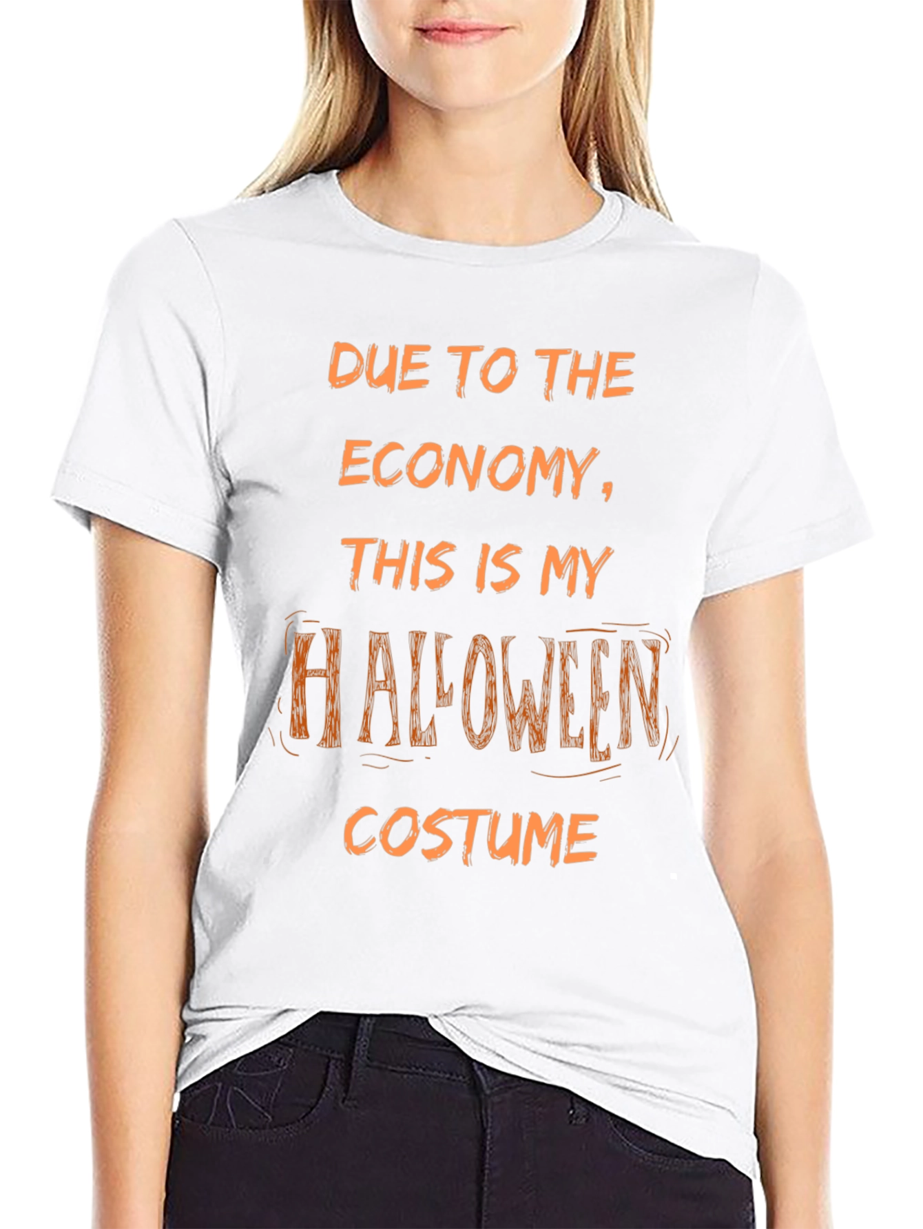 Funny Halloween Costume T-Shirt - Economy Humor