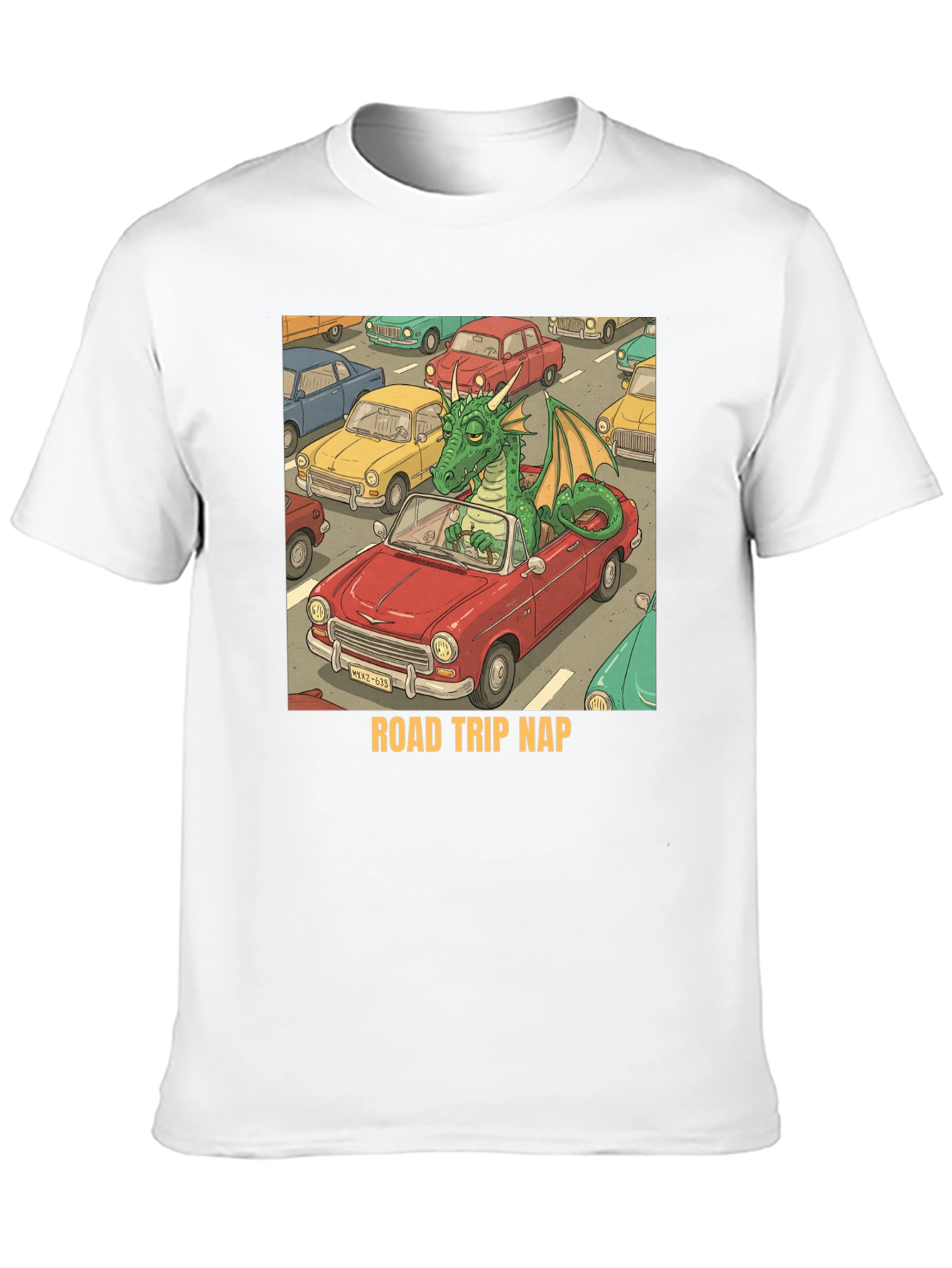 Road Trip Nap Dragon Graphic Tee