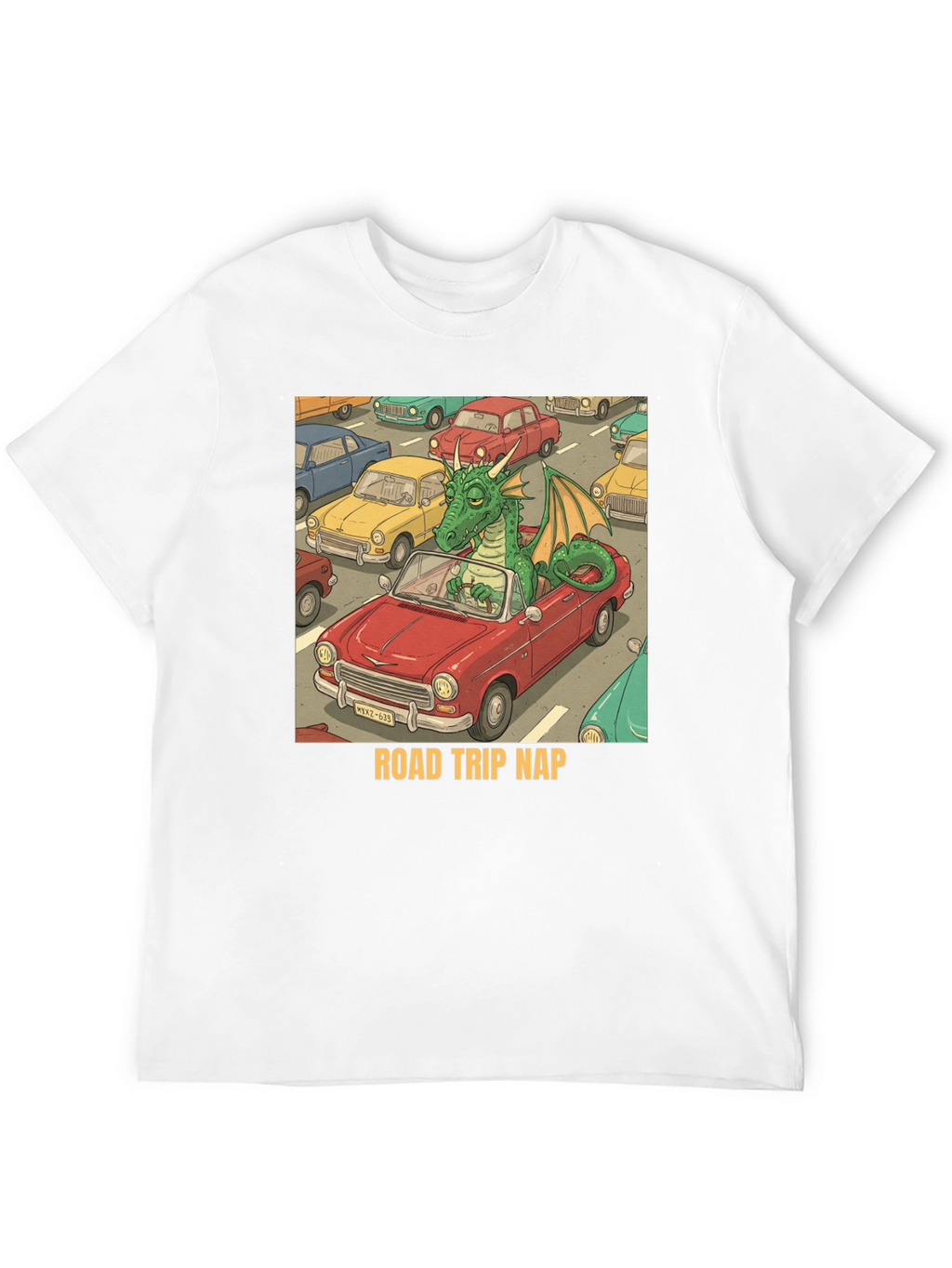 Road Trip Nap Dragon Graphic Tee