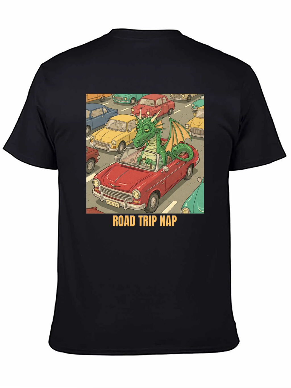 Road Trip Nap Dragon Graphic Tee