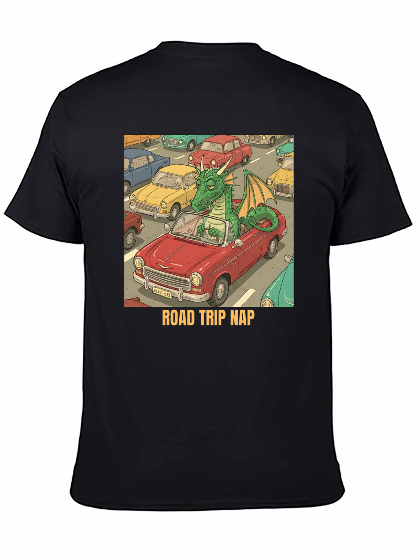 Road Trip Nap Dragon Graphic Tee