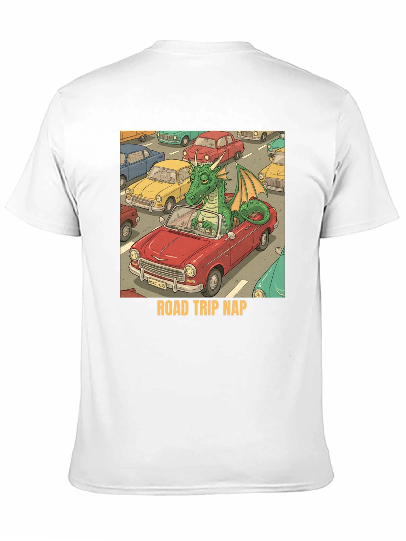Road Trip Nap Dragon Graphic Tee