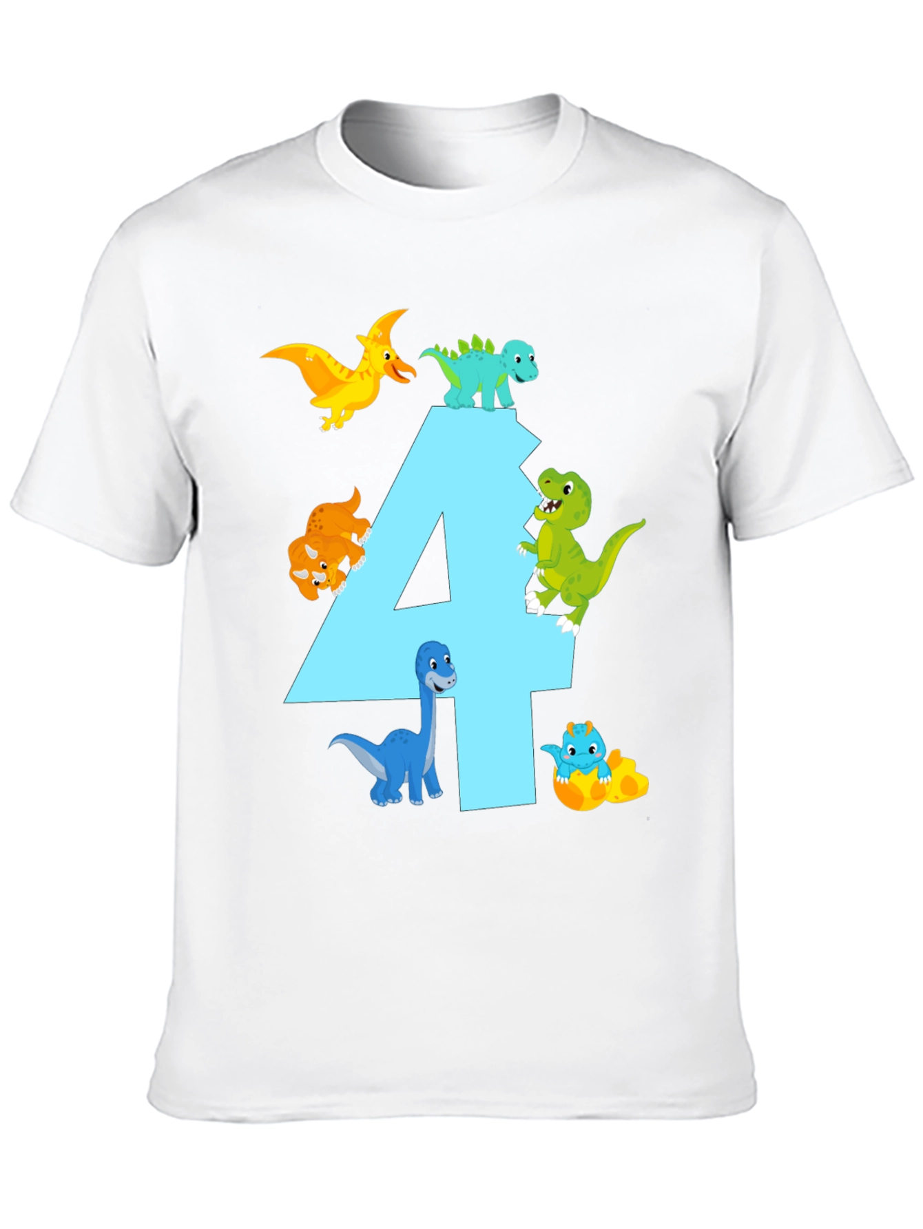 Dinosaur Birthday T-Shirt - Number 4