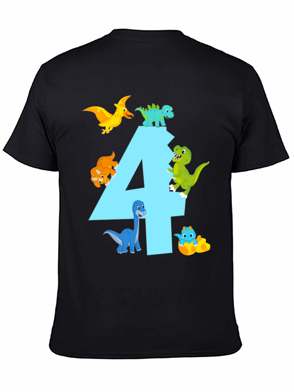 Dinosaur Birthday T-Shirt - Number 4