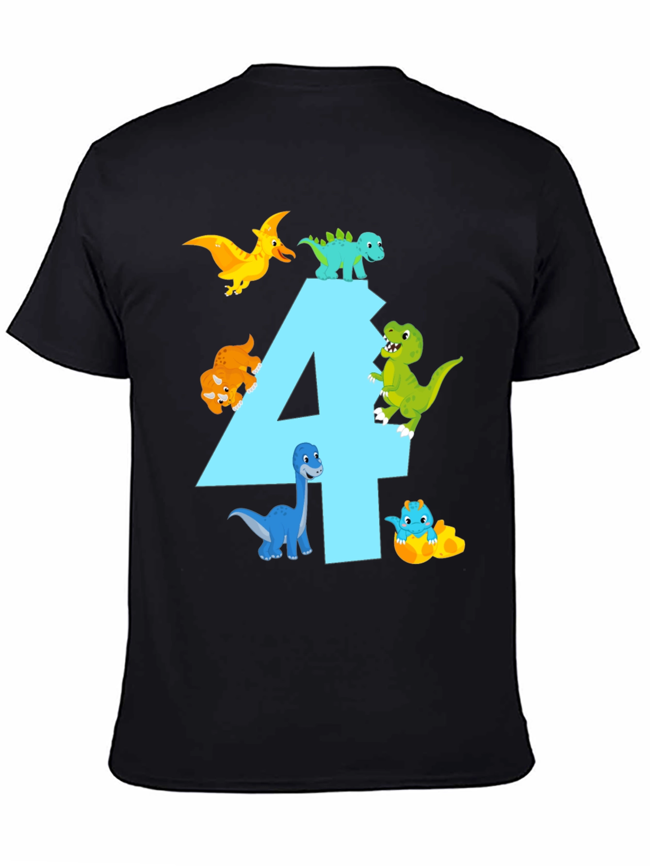 Dinosaur Birthday T-Shirt - Number 4