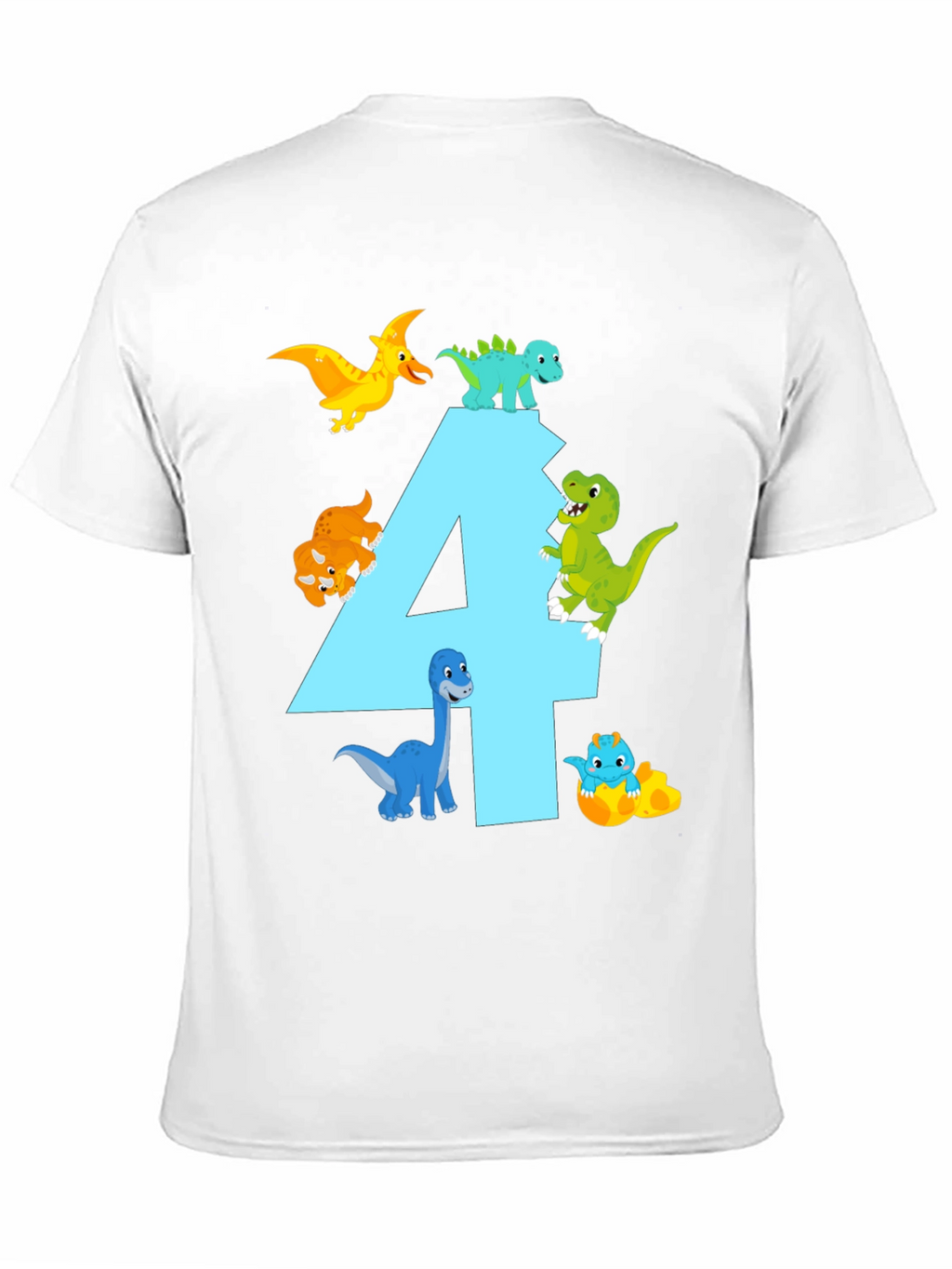 Dinosaur Birthday T-Shirt - Number 4