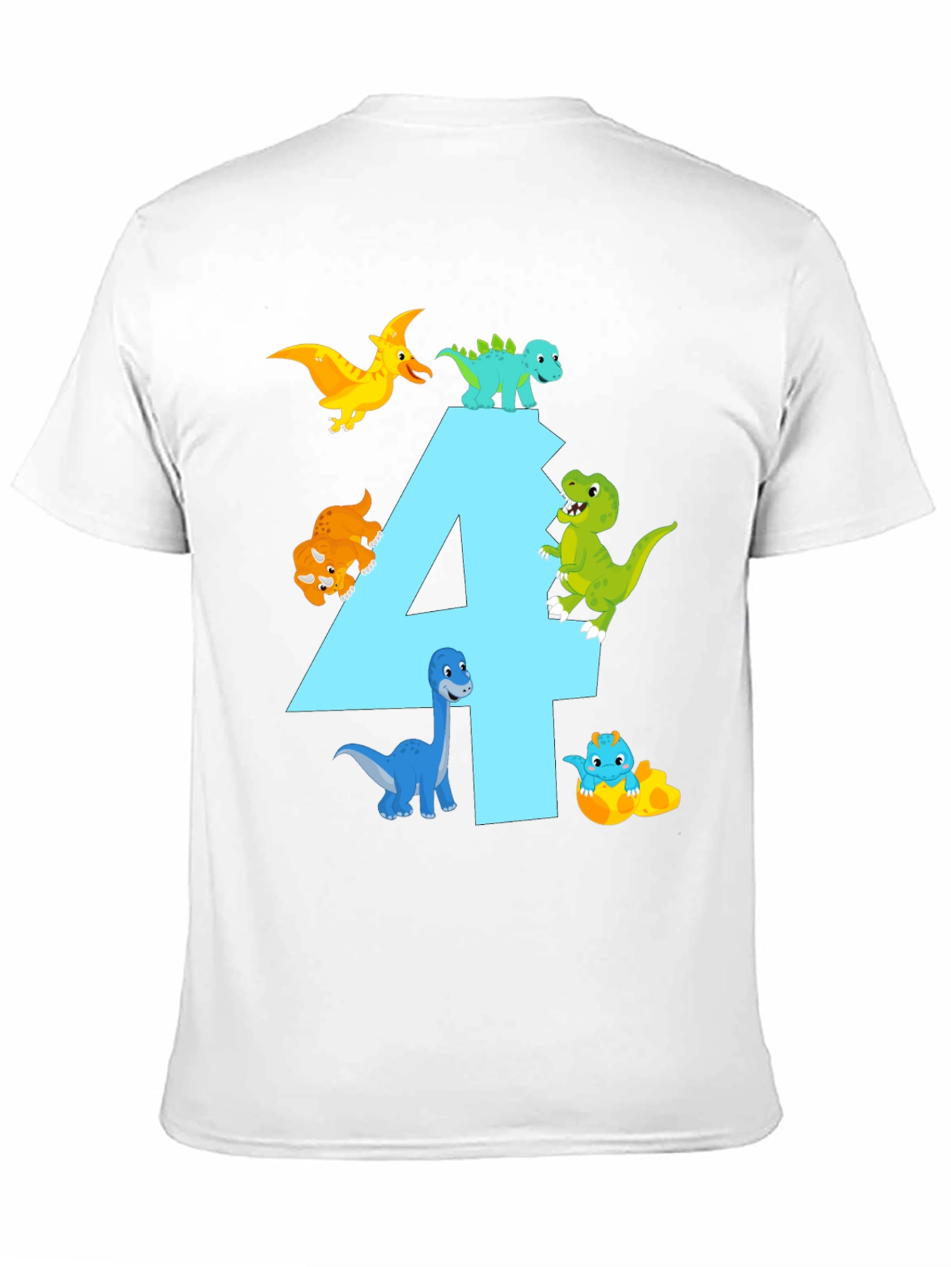 Dinosaur Birthday T-Shirt - Number 4