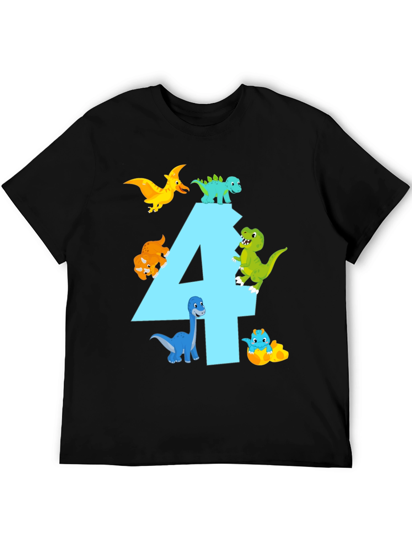 Dinosaur Birthday T-Shirt - Number 4