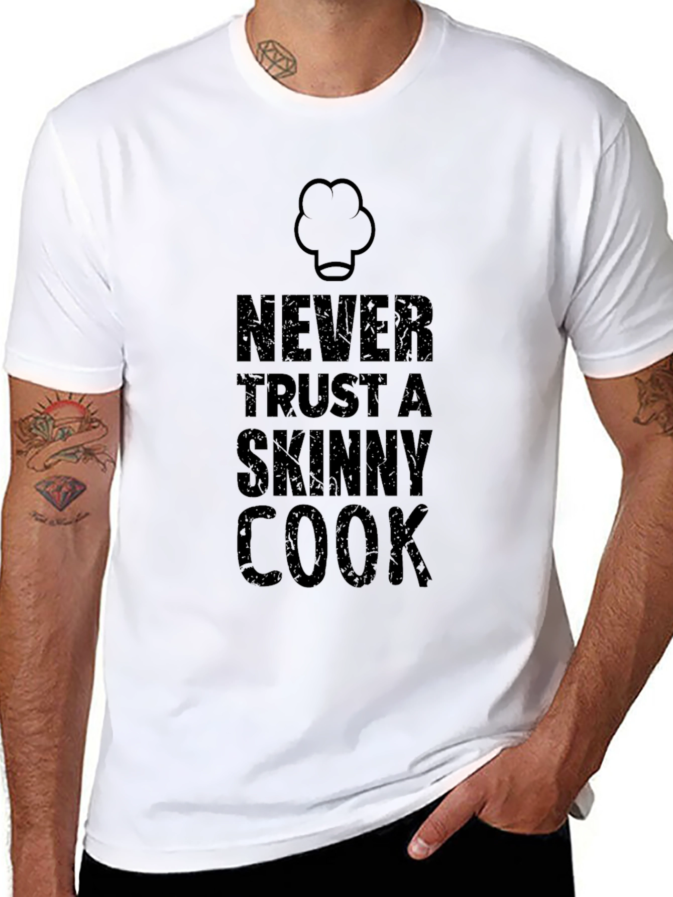 Never Trust a Skinny Cook Graphic Tee