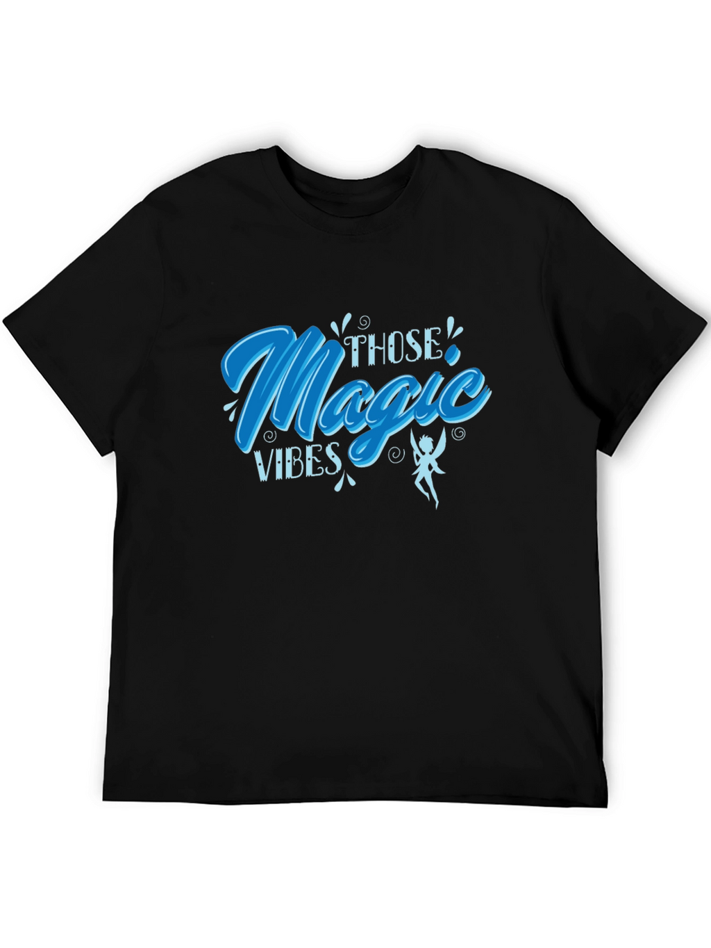 Magic Vibes Graphic Tee - Soft Black T-Shirt