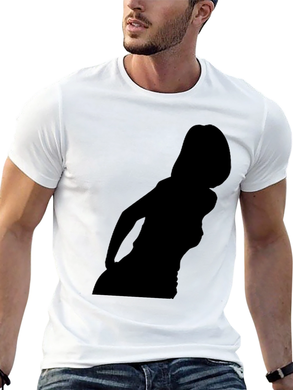 Silhouette Graphic Black T-Shirt