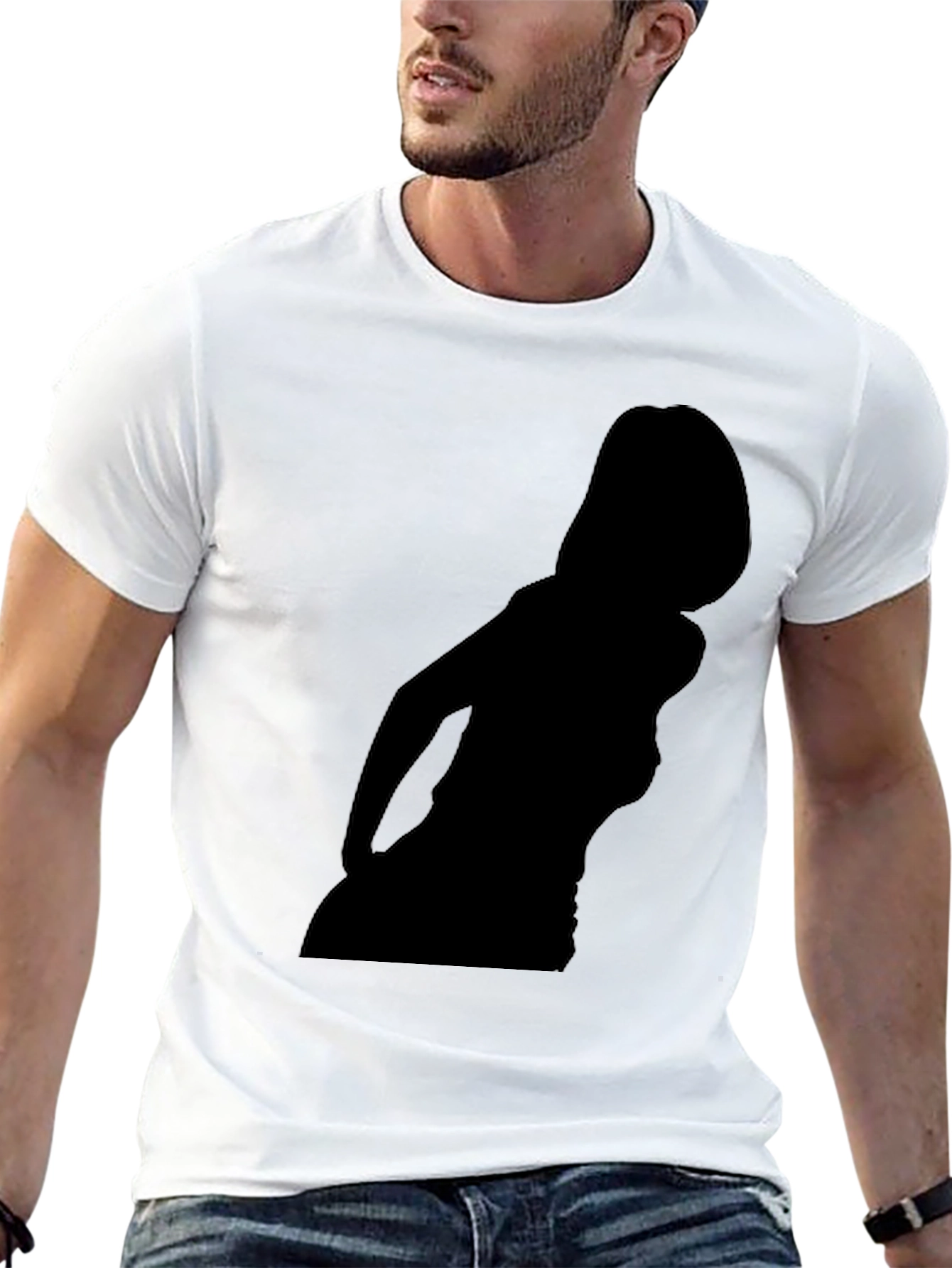 Silhouette Graphic Black T-Shirt