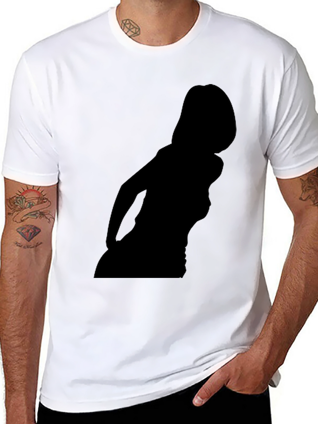 Silhouette Graphic Black T-Shirt