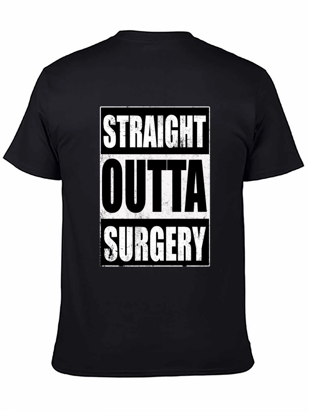 Straight Outta Surgery Graphic Tee - Black