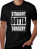 Straight Outta Surgery Graphic Tee - Black
