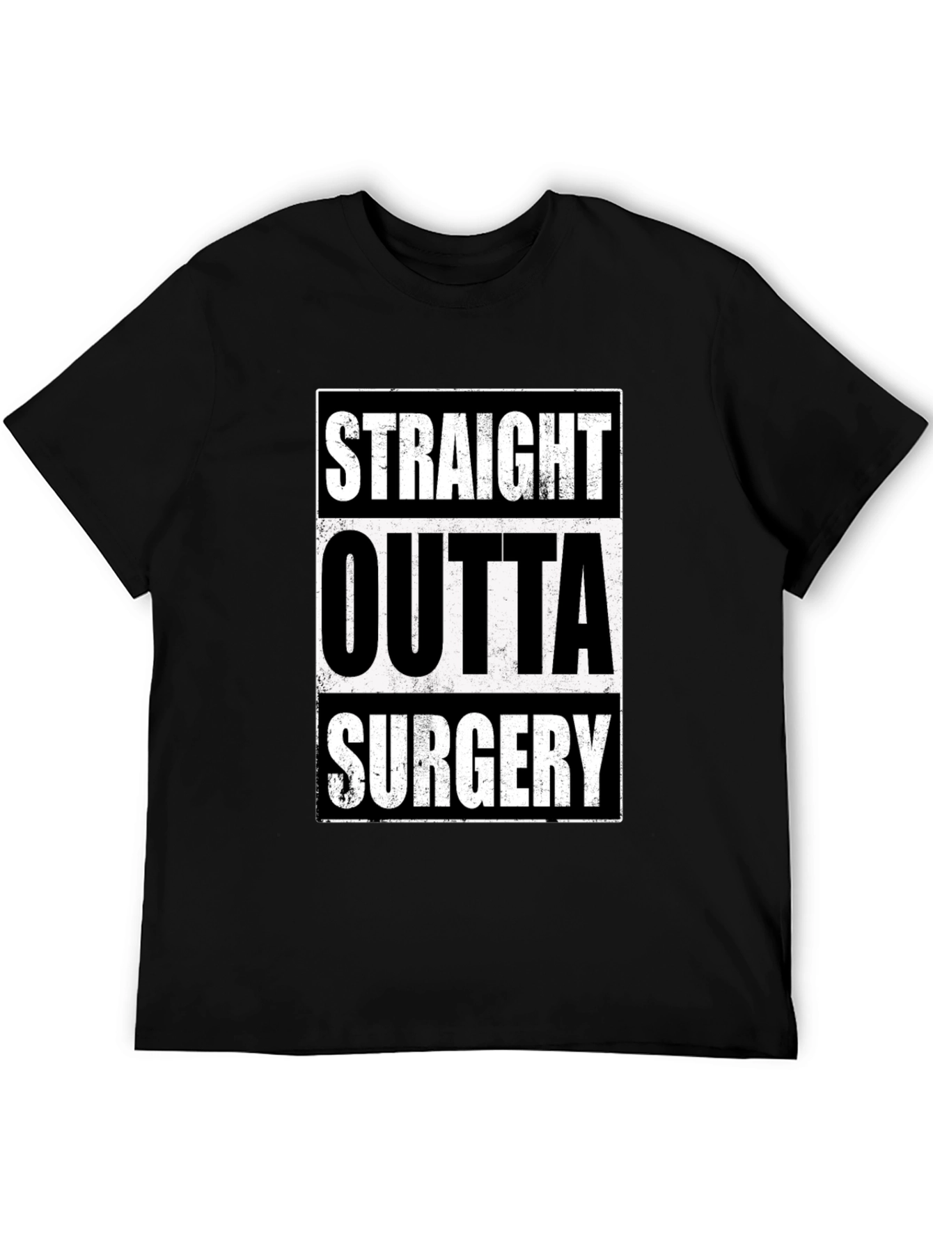 Straight Outta Surgery Graphic Tee - Black