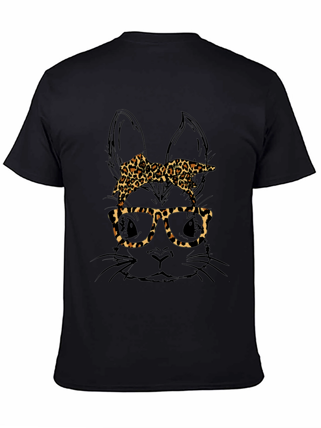 Bunny Leopard Print T-Shirt - Unique Easter Style