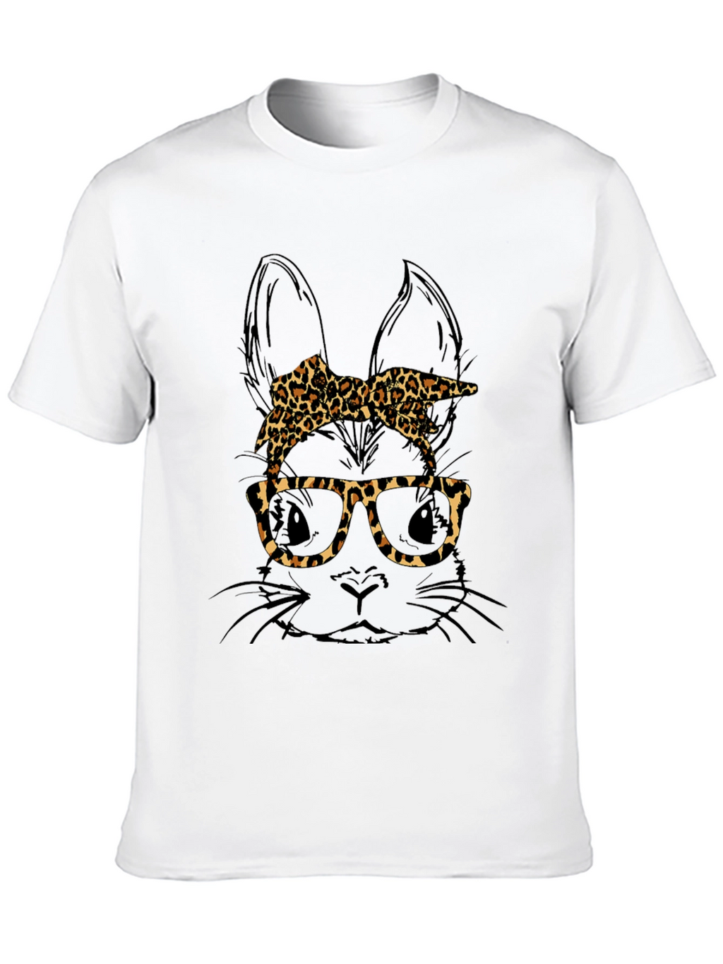 Bunny Leopard Print T-Shirt - Unique Easter Style