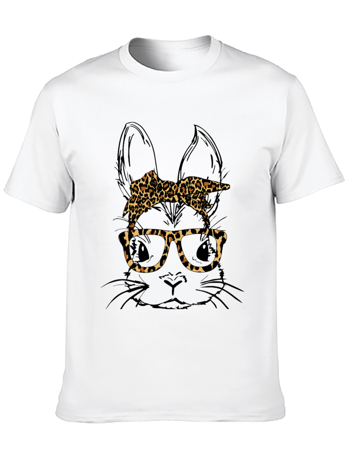 Bunny Leopard Print T-Shirt - Unique Easter Style