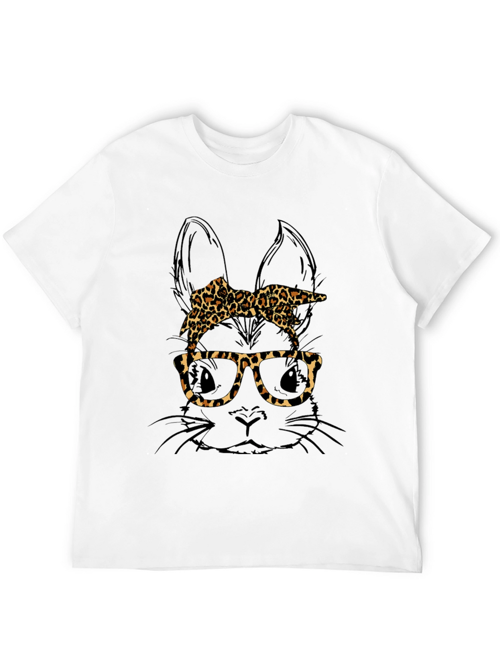 Bunny Leopard Print T-Shirt - Unique Easter Style