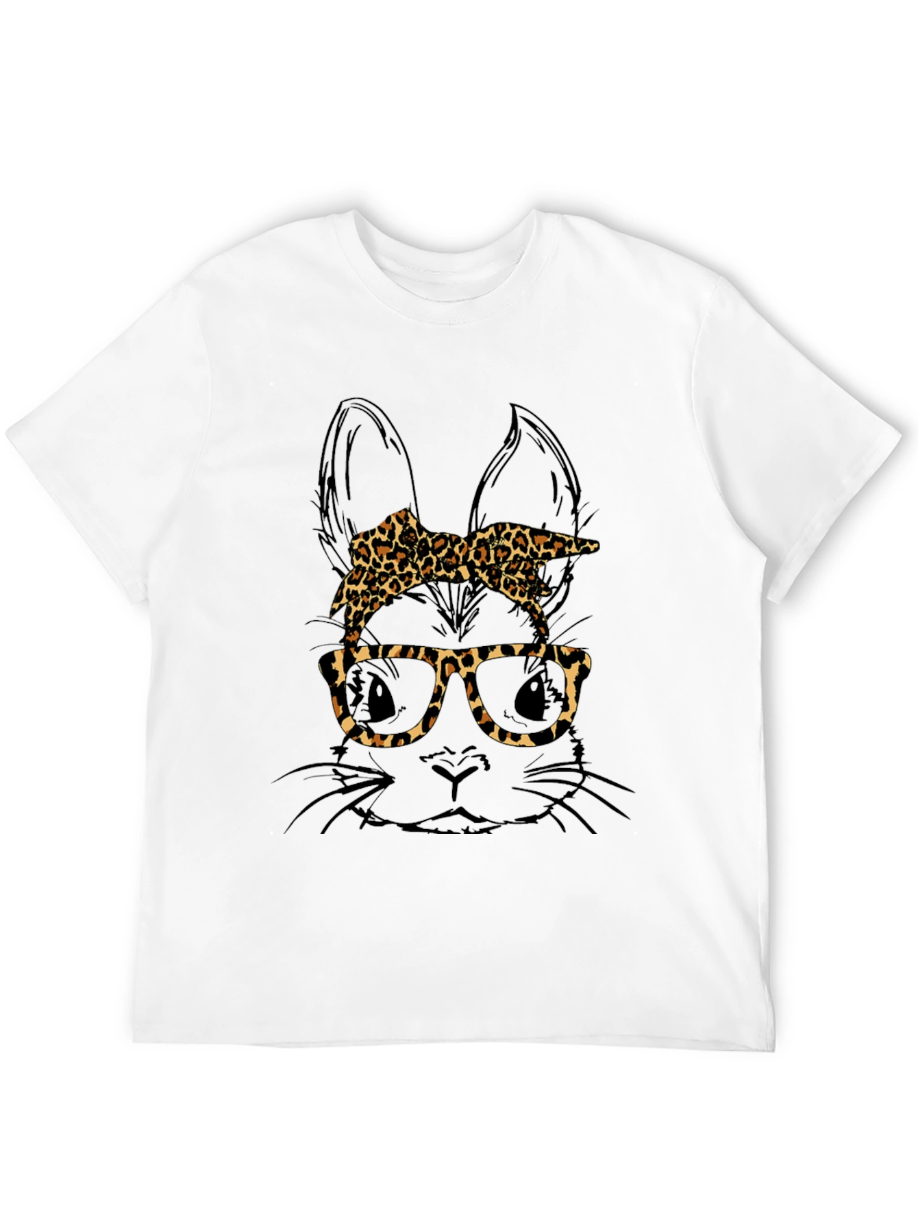 Bunny Leopard Print T-Shirt - Unique Easter Style