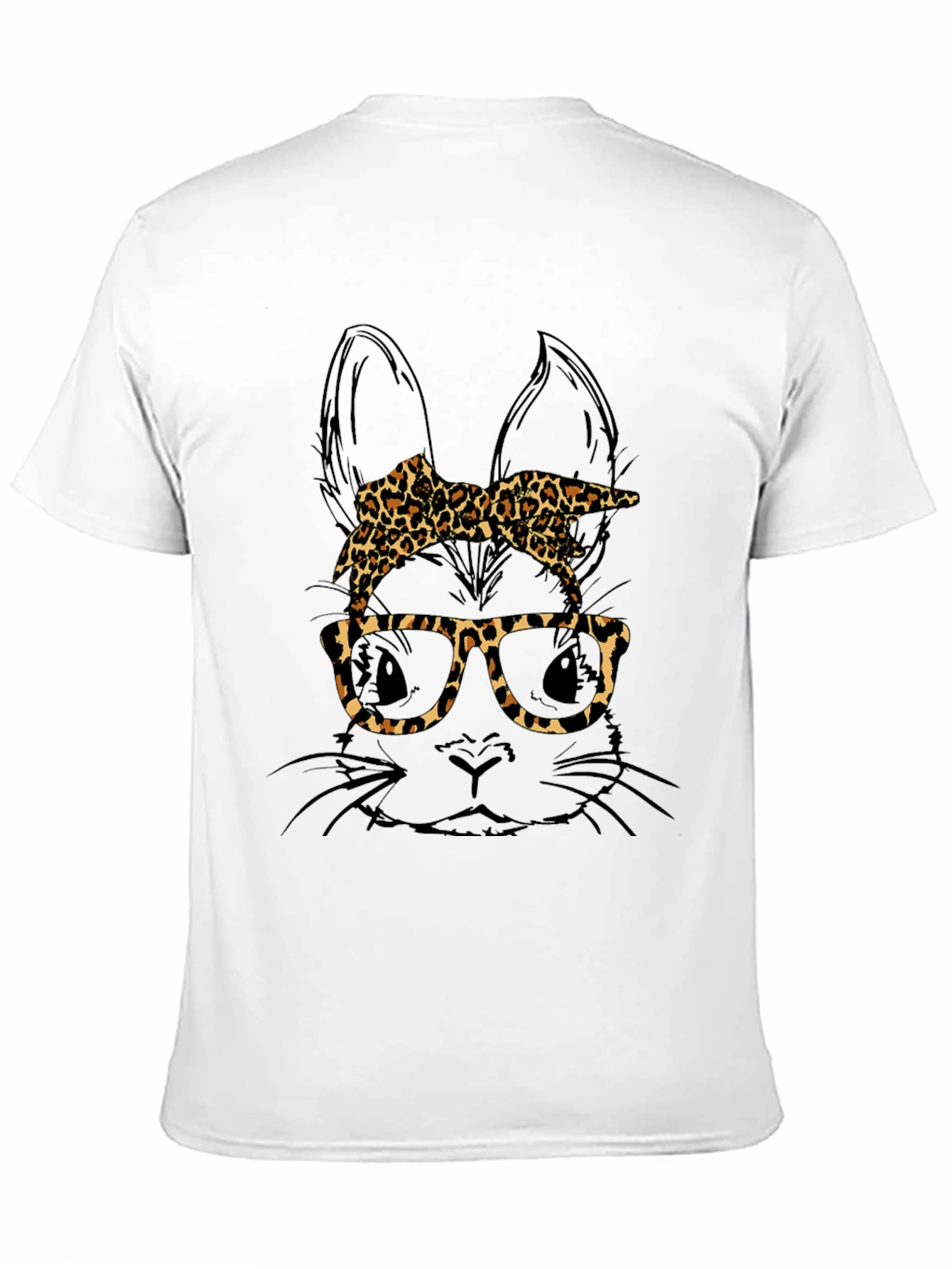 Bunny Leopard Print T-Shirt - Unique Easter Style
