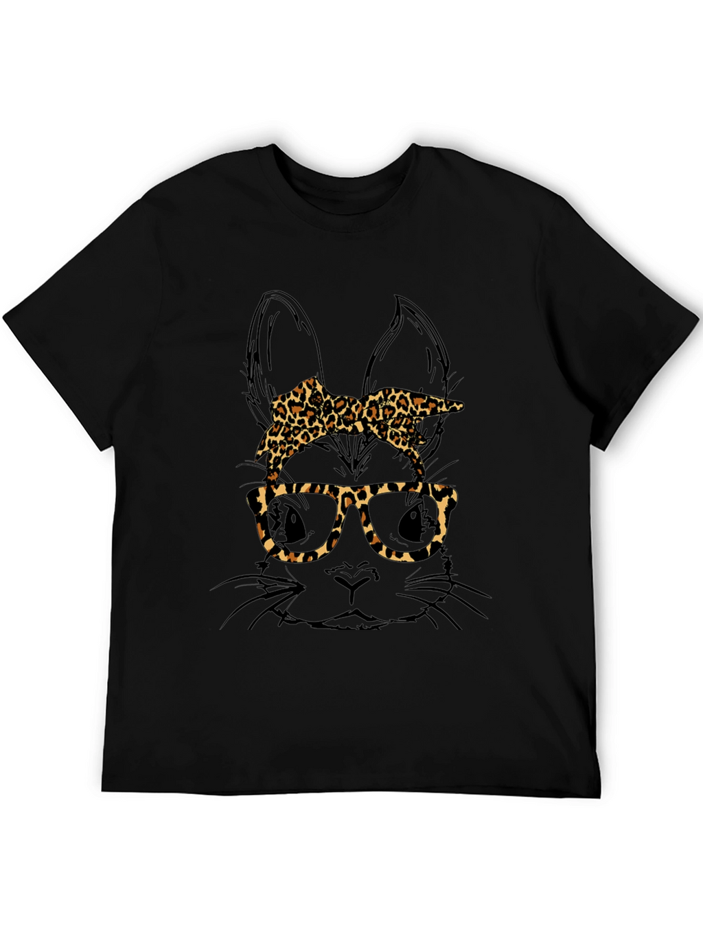 Bunny Leopard Print T-Shirt - Unique Easter Style