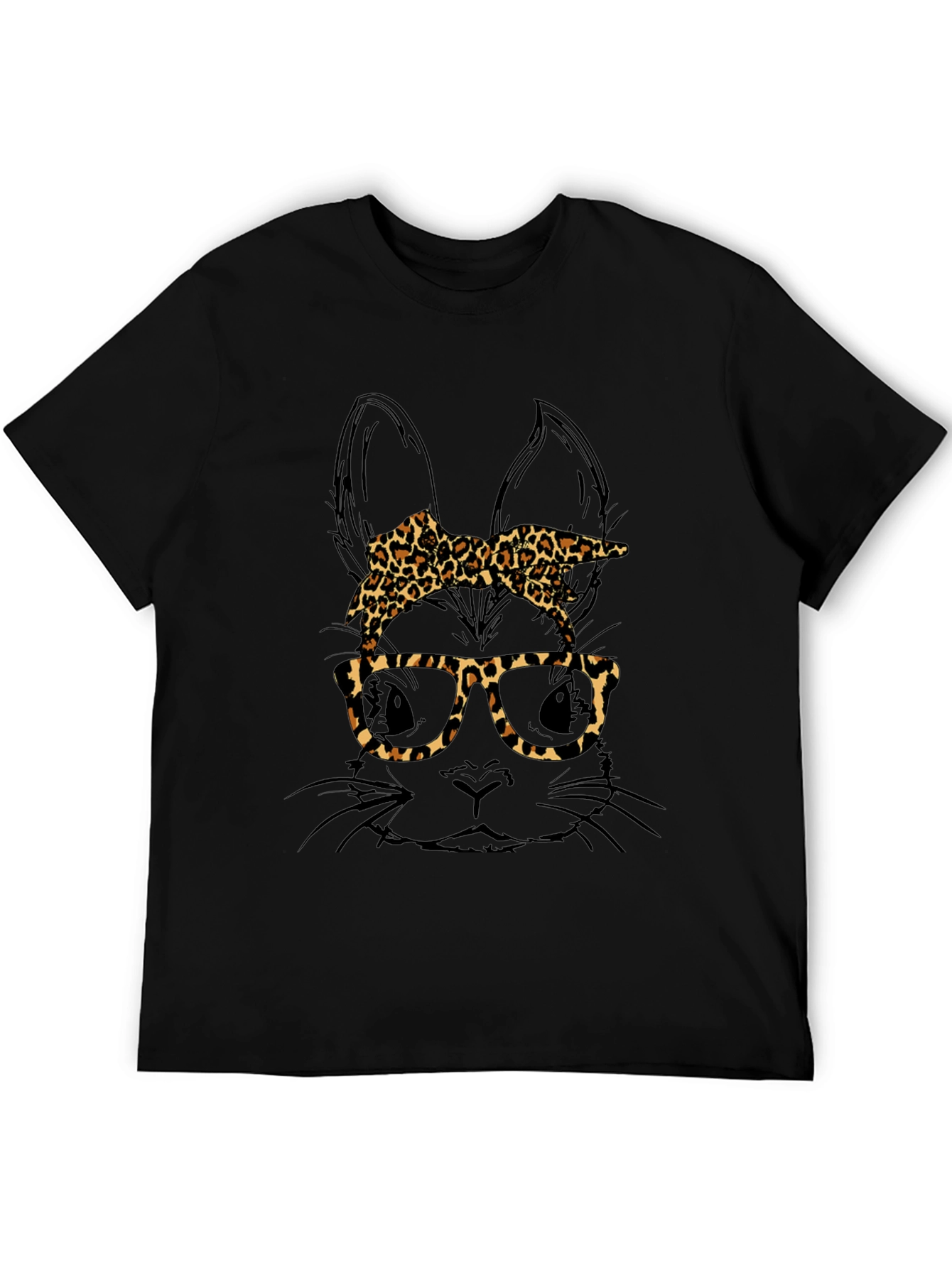 Bunny Leopard Print T-Shirt - Unique Easter Style