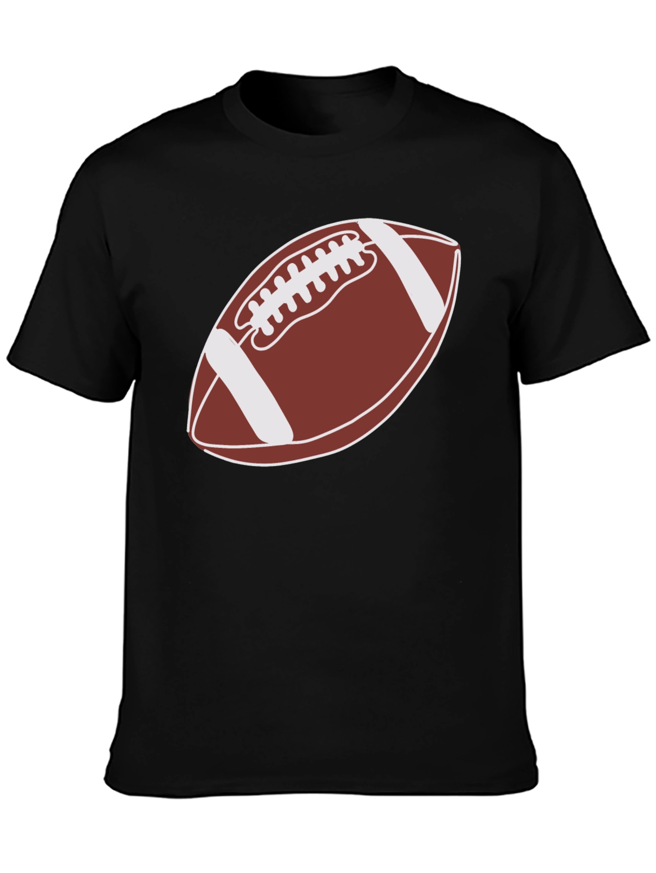 Football Graphic Tee - Black Casual Shirt