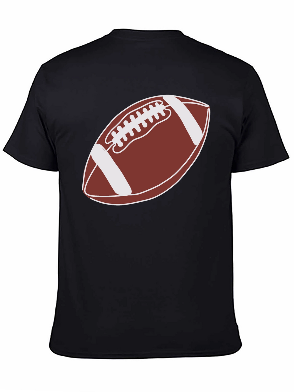 Football Graphic Tee - Black Casual Shirt