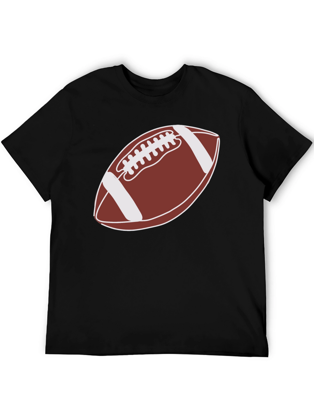 Football Graphic Tee - Black Casual Shirt