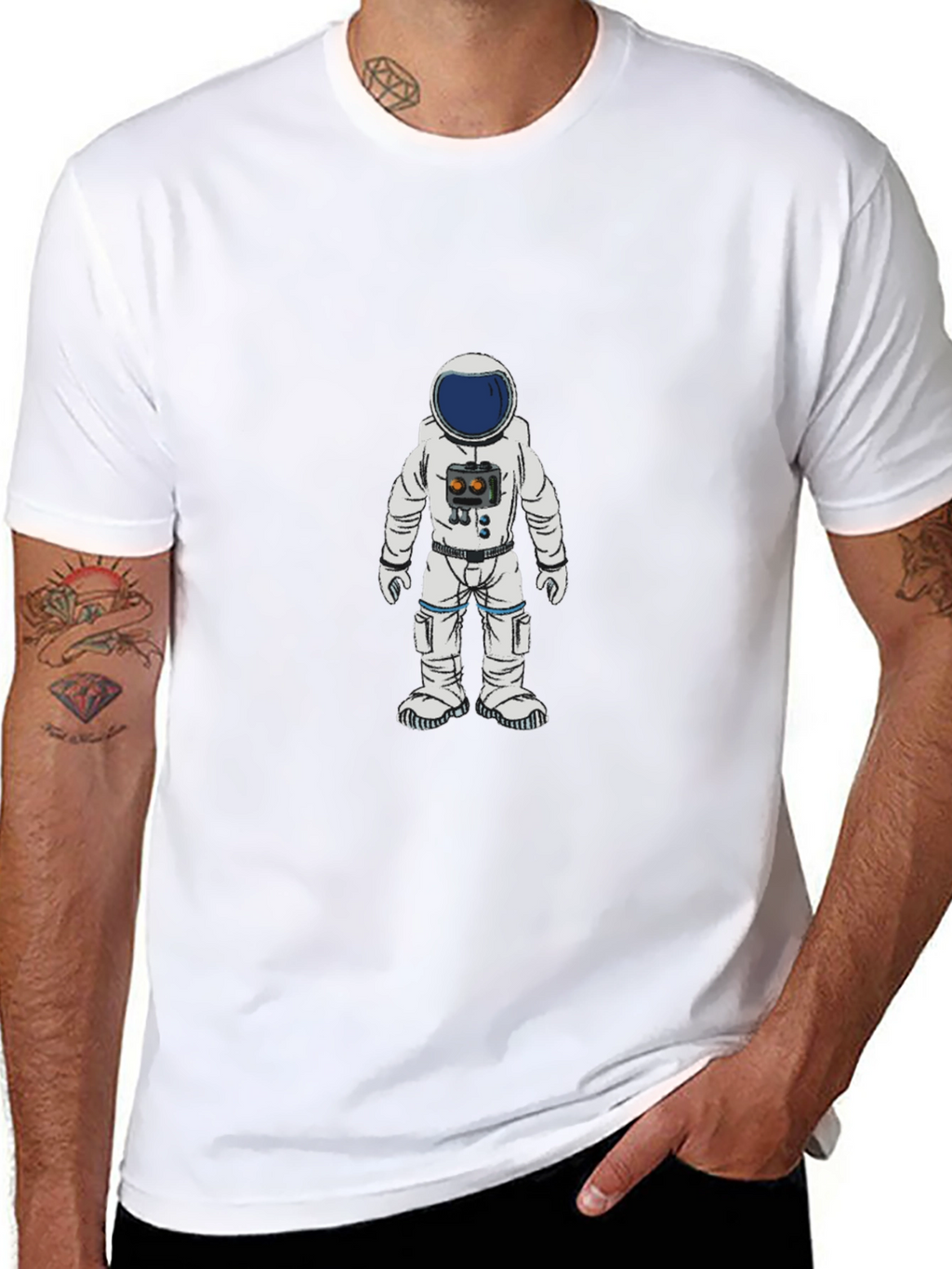 Astronaut Graphic T-Shirt - Classic Black Tee