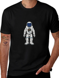 Astronaut Graphic T-Shirt - Classic Black Tee